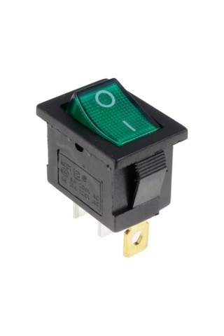 Ic-118 Anahtar Küçük On - Off Işıklı 3 Bacaklı 25 Adet-Kırmızı