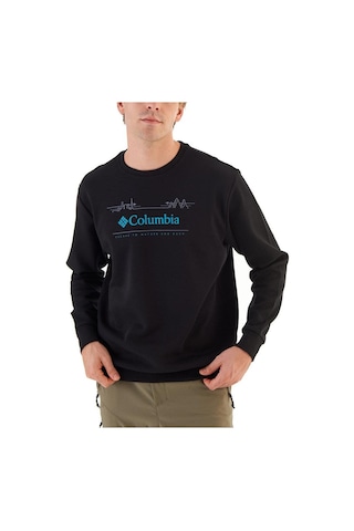 Columbia Cs0329 Csc M Nature And Back Crew Sweatshırt Siyah-siyah Siyah