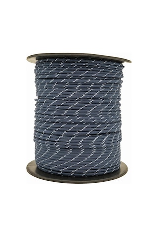 Mg Ropes Paracord İp 4 Mm Lacivert Beyaz Desenli Renk No:80 10 Metre Çok Renkli