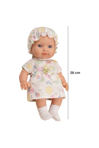 26 Cm Tam Kauçuk Gerçekçi Et Bebek - Kıyafetli, Biberonlu & Emzikli Set Y 20233976