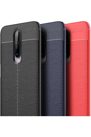 Xiaomi Poco X2 Kılıf Zore Niss Silikon Kapak Lacivert