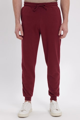 Tudors Erkek Regular Fit Klasik Kesim Beli Bağcıklı Jogger Cepli Lastikli Paça Bordo Eşofman Altı-41766 Bordo