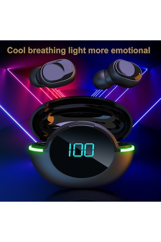 Maiyame Y80 Kablosuz Kulaklıklar Stereo Kulak İçi Bt Kulaklıklar Ergonomik Su Geçirmez Spor