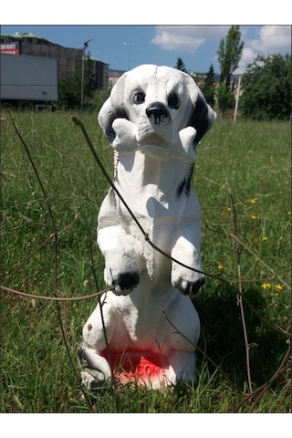 M3 Kemikli Sevimli Köpek Iç Dış Mekan 55Cm Şemsiyelik Sepetli Heykel Kemik