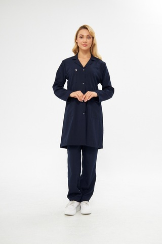 Alpaka Hastane Bayan Lacivert Önlük