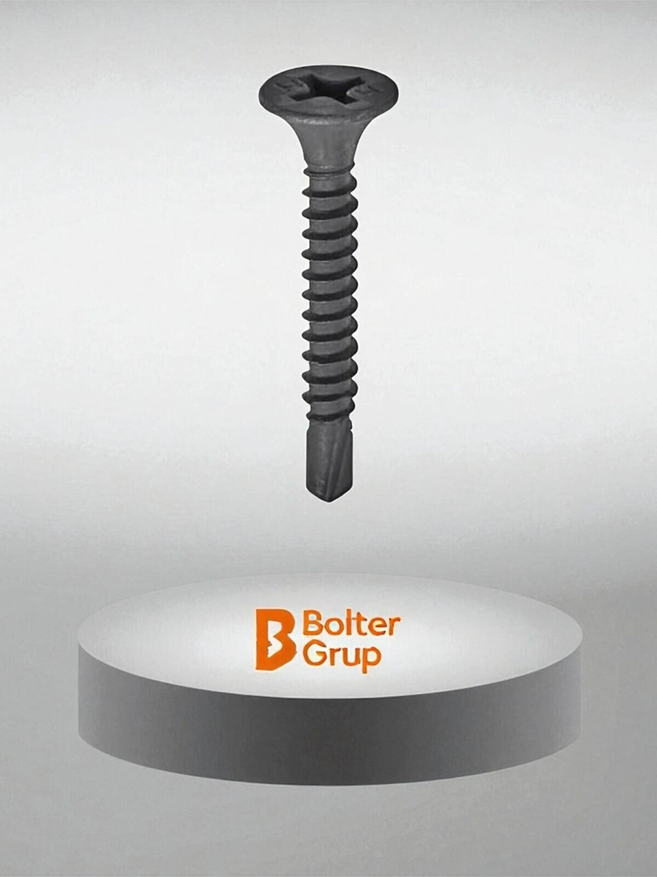 Matkap Uçlu Alçıpan Vidası Siyah Vida 3.5 X 45 Mm 100 Adet -