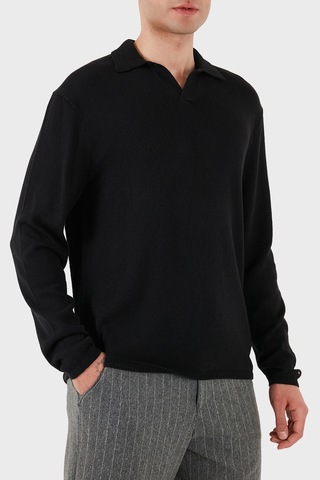 Tommy Hilfiger Erkek Polo Yaka Sweat Mw0mw40444 Bds Siyah Siyah