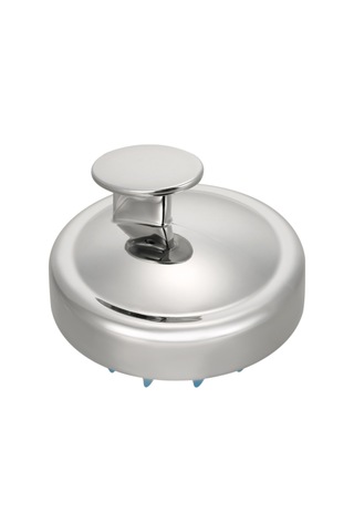 Samdoo Yumuşak Silikon Saç Yıkama Fırçası - Ev Ve Kuaför Kullanıma Uygun - Scalp Masaj Ve Temizlik Aracı - Gümüş Renk