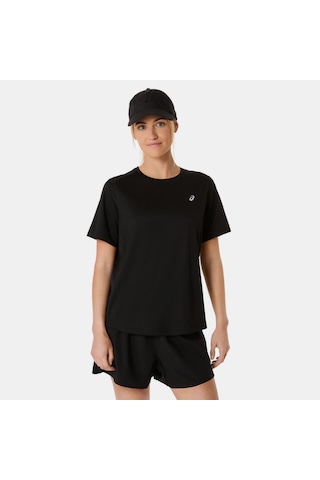 Asics Asıcs Sılver Ss Top Kadın Black/obsidian Grey Kısa Kollu Tshirt 2012d144-001