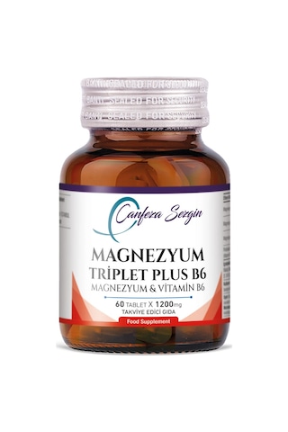 Canfeza Sezgin Magnezyum Triplet Vitamin Plus B6 60 Tablet