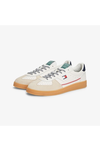 Tommy Hilfiger The Greenwich Edge Leather Erkek Bej Spor Ayakkabı Em0em01731
