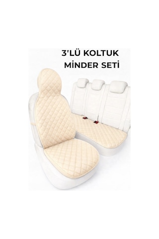 Oto Koltuk Minder Seti Terletmez Kolay Montaj Universal Koruyucu Kılıf Kumaş