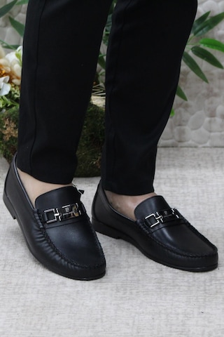 Pierre Cardin 25109 Siyah Hakiki Deri Erkek Babet Loafer Erkek Ayakkabı Siyah