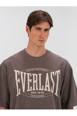 Everlast Authentic Boxing Oversize Koyu Vizon Erkek Tişört Koyu Vizon