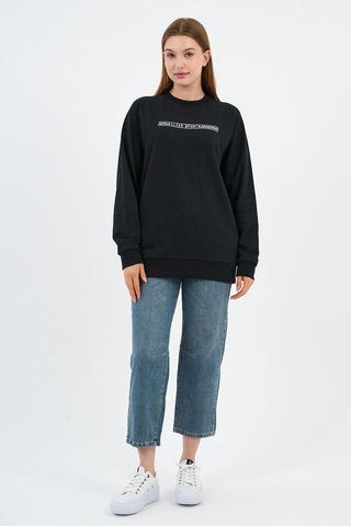 Alexander Gardi Baskılı Regular Fit Sweatshirt Unx-731-00-wn Siyah