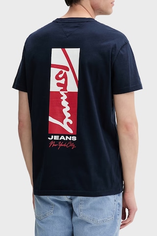 Tommy Jeans Logolu Pamuklu Regular Fit Bisiklet Yaka T Shirt Erkek T Shirt Dm0dm22532 C1g Lacivert