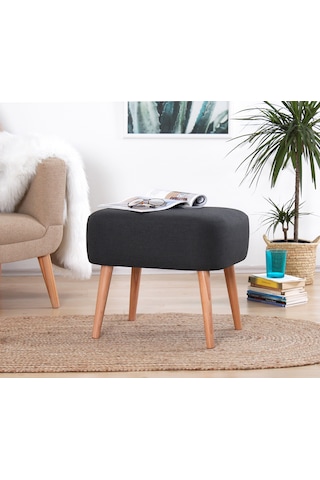 Lorencehome Parrot Puf - Koyu Gri / Lorence Home