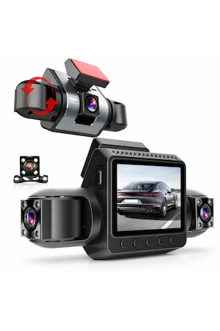 4 Kanallı Wifi Araç Kamerası 1080p Full Hd Gece Görüşlü 170 Geniş Açı Park Modu Dash Cam