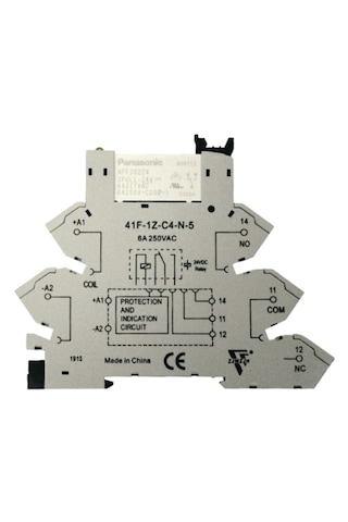 Panasonic 41f-1z-c4-n-5 Soket + Apf30224, 24vdc 6a Spdt 1 Form C Röle Takım