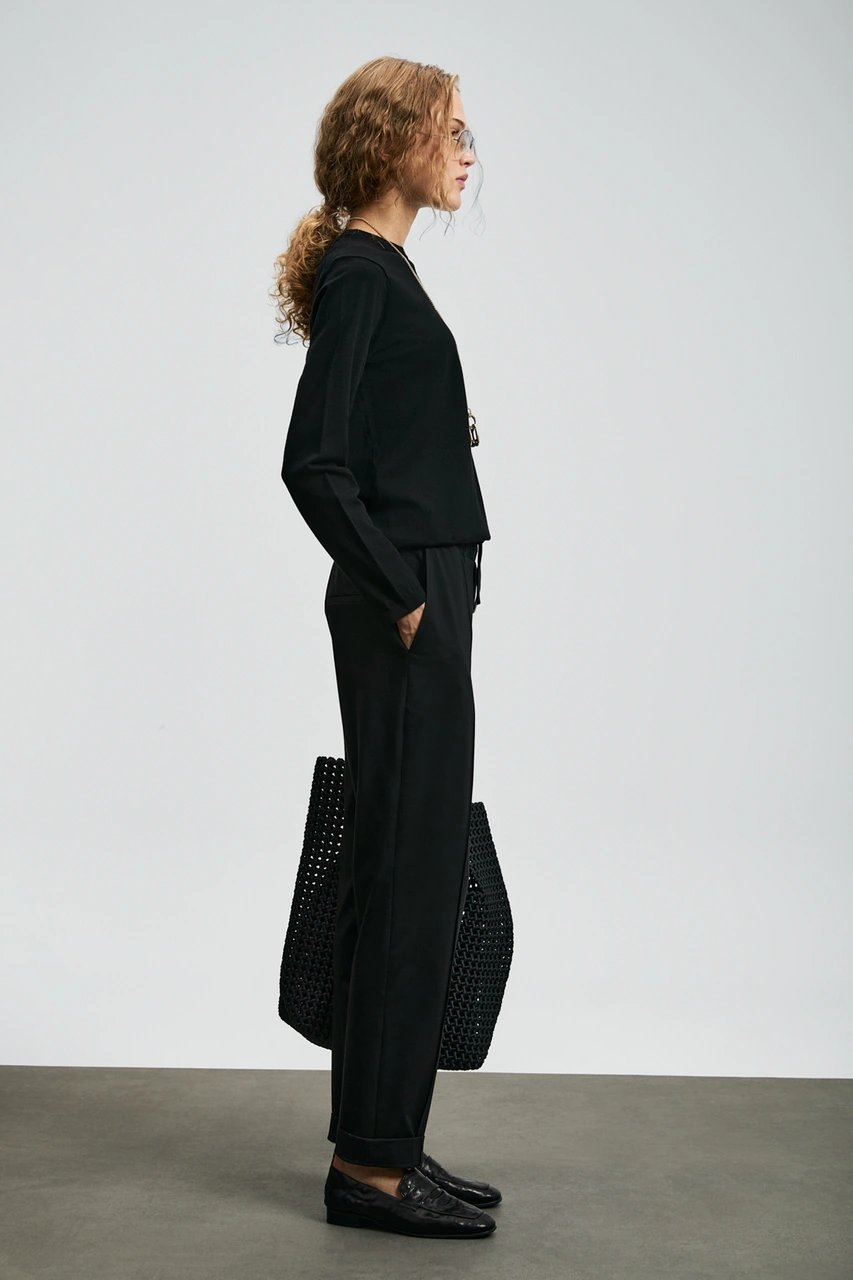 Lufian Adel Kadın Pantolon Siyah Siyah 122190032100100 Siyah