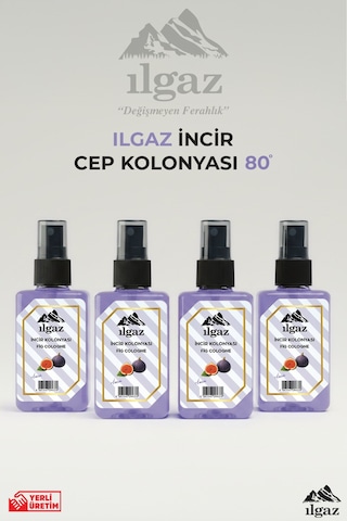 İncir Sprey Kolonya Cep Boy Elegance Series 4'lü Eko Paket - 4x50 Ml