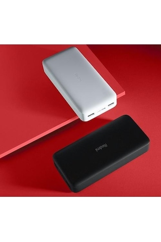 Redmi 20000 Mah Taşınabilir Hızlı Şarj Cihazı - Usb-c - 18w 2 Çıkışlı Powerbank - Siyah
