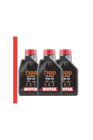 Motul 7100 10W-40 Tam Sentetik 4T Motor Yağı 3 x 1 L