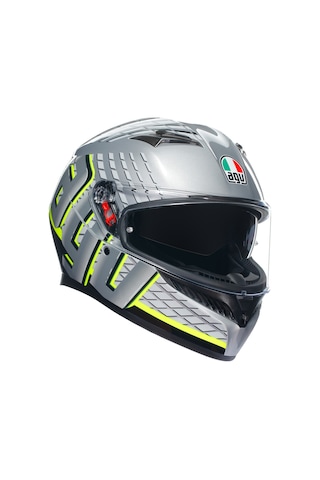 Agv K3 Fortify Blk Fluo Motosiklet Kaskı