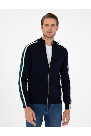 Pierre Cardin Erkek Lacivert Hırka Triko 50296447-vr033 Lacivert
