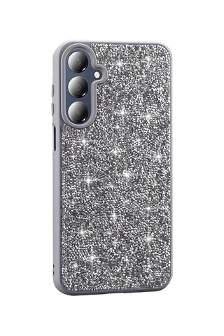 Zore Galaxy A16 Kılıf Parlak Taşlı Tasarım Nvth Pırlanta Kapak - Gold