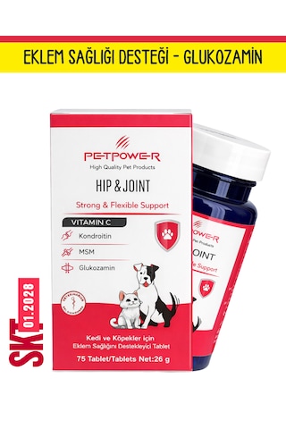 Petpower Kedi Köpek Kas Ve Kıkırdak Glukozamin, Kondroitin, Msm Tablet 75 Adet