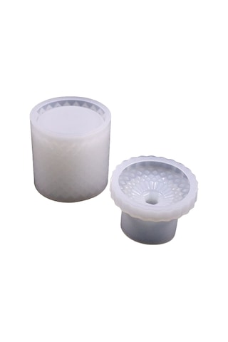 Xiyyadms Tip 3 Silikon Kalıp: Dıy Epoksi Reçine İle Ev Dekorasyonu, Makyaj Aletleri Ve Şeker Saklama Kutusu Beyaz