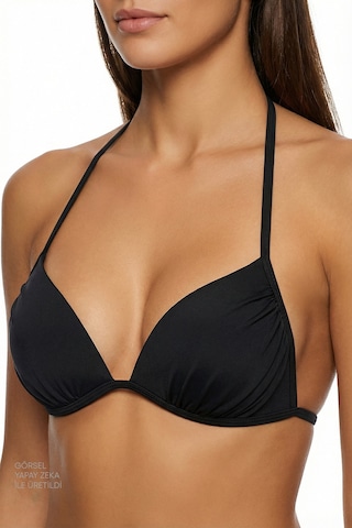 Penti Siyah Mini Üçgen Bikini Üstü
