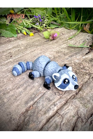 Rakun Oyuncak 3d Hareketli Yeni Nesil Organik Vip Model Orta Boy