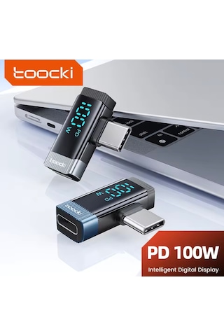 Toocki 100w Pd Type-c To Type-c Dönüştürücü Adaptör Telefon Macbo