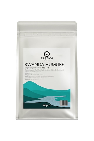 Rwanda Humure Öğütülmüş Kahve 100g Nitelikli Orta Kavrulmuş V60