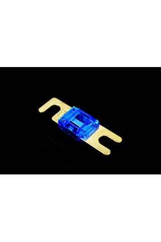 100a Midival Sigorta Şeffaf Gövde Gold Kaplama Mavi Mt-md100 100