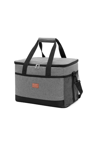 Yifomall 33l Gri Dışarıda Kullanıma Uygun Isıtma-soğutma Çantası, Su Geçirmez Oxford Kumaşı, Leakproof Tasarım, Çift Açılabilir Reşet, Günlük Yemek Ve Piknik İçin Uygun Çok Renkli