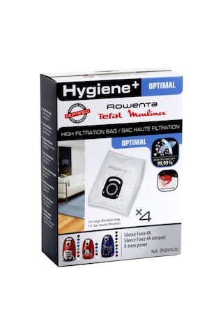 Rowenta Ro6383 Silence Force 4a Compact Toz Torbası Zr200540 Uyumlu
