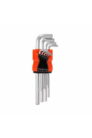 9 Parça Krom Uzun - Düz Alyan 180mm 5615