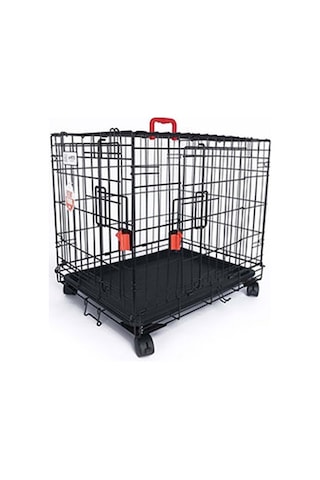 M-pets Voyager Tekerlekli 2 Kapılı Köpek Kafesi Xxlarge Siyah 122x76x84 Cm 244-52013.05