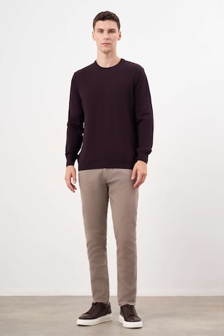 Morven Erkek Mor Basic Bisiklet Yaka Dynamic Fit Rahat Kesim Triko 26kc017006309 Mor Mor