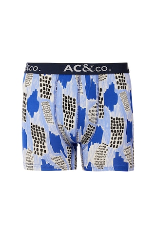 Ac&Co / Altınyıldız Classics Pamuklu Esnek Desenli Erkek 3'Lü Boxer Lacivert - Gri