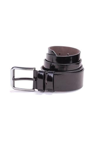 Dagoster DMK26-456 Siyah Rugan 4.5 CM Suni Deri Erkek Kemer Siyah Rugan