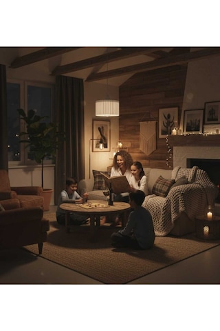 Lüks Beyaz Renk Modern Dekoratif Salon, Oturma Odası Ve Mutfak Sarkıt Avize Lamba Hediyedir. Beyaz