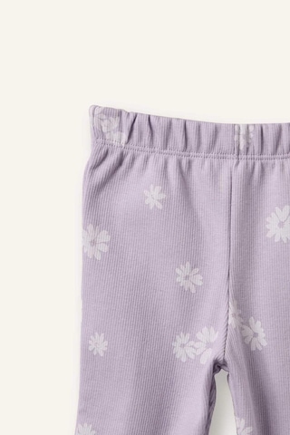 Defacto Çiçekli Fitilli Kaşkorse Tayt Kız Bebek H3007a526sppr77 Mor-pr77