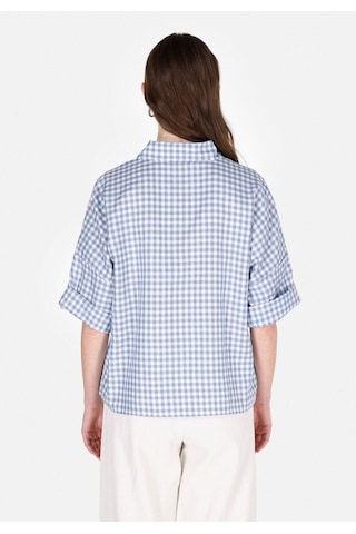Colin's Colins Regular Fit Shirt Neck Kareli Kadın Mavi Roll-up Gömlek Cl1074029 Q1.v1 Ble Mavi
