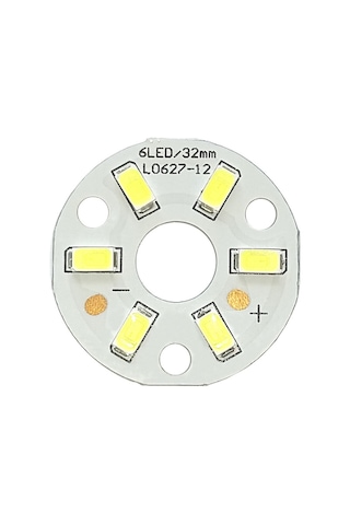 5730 12v 3w 32mm Beyaz Led Modül Aluminyum Pcb 6 Led Lamba Aydınlatma Işık