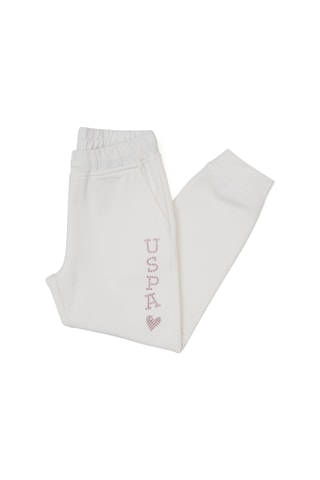 U.S. Polo Assn. Kız Çocuk Krem Jogger Eşofman Altı 50317895-VR256