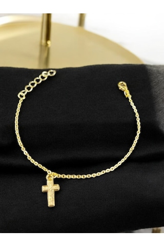 Gold Kadın Bileklik Hac İşaret Charm Gold